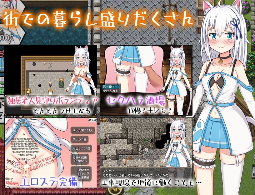 兽耳娘]赚钱猫耳娘异世界卖淫SLG 截图 3