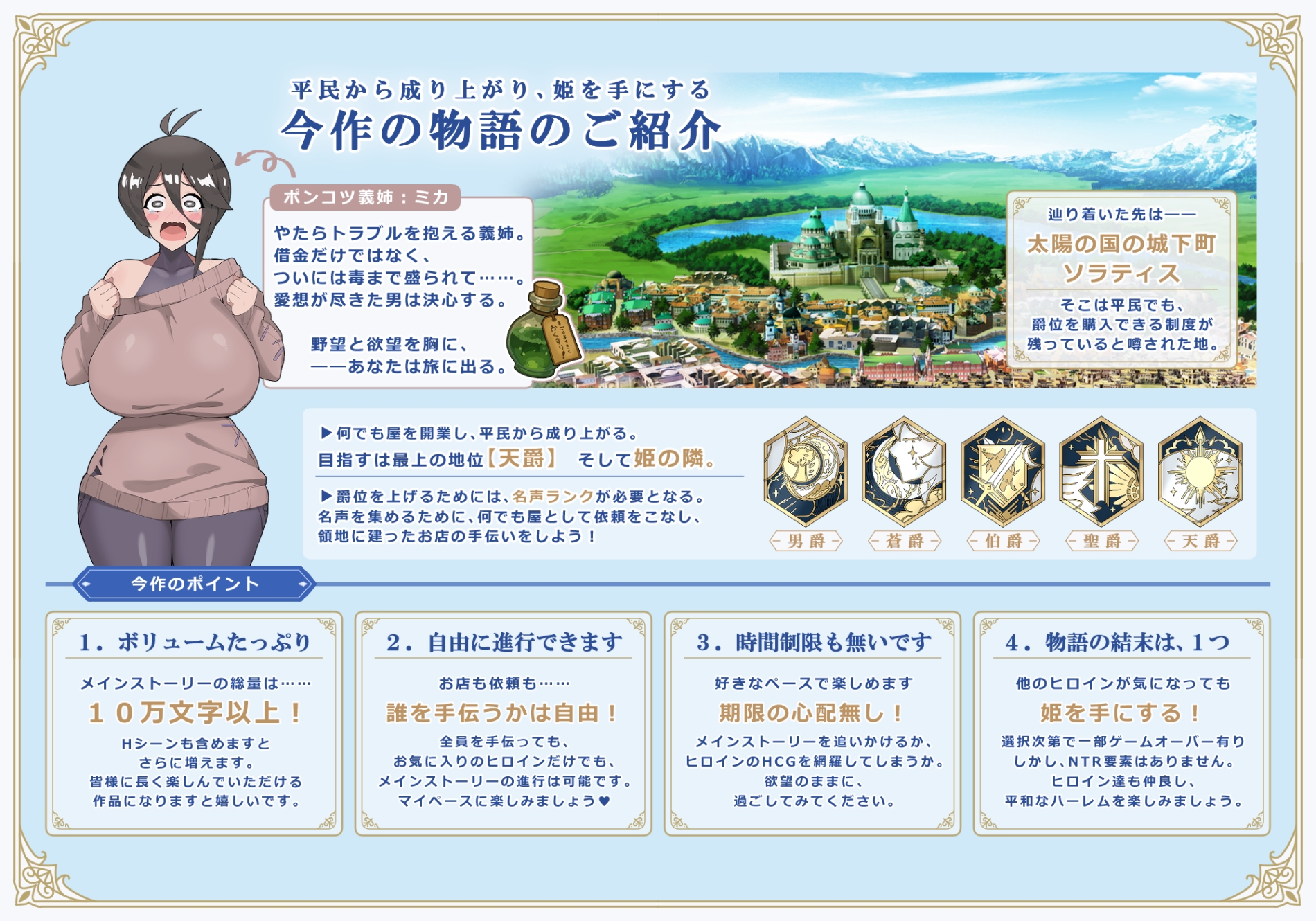 Ristaria - 一个白手起家、夺取一切的故事：阶级、领土和女人 截图 9